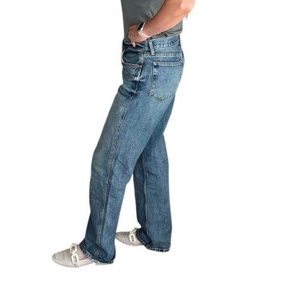 RE/DONE High Rise Relaxed Straight Jeans in in Crafted Indigo Women's Size 26 - Picture 3 of 12